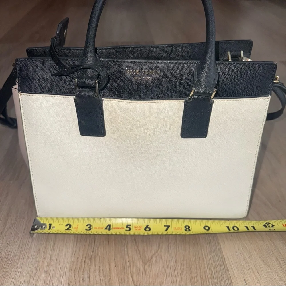 Kate Spade Light Pink & Black Crossbody Tote Bag & Matching Wallet